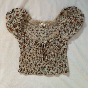 Floral crop top